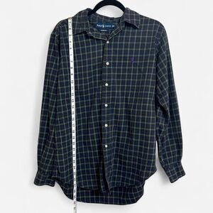 Ralph Lauren Men's Plaid Button Down Long Sleeve Shirt